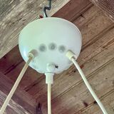 Vintage 3-light pendant light by Le Dauphin circa 1980s