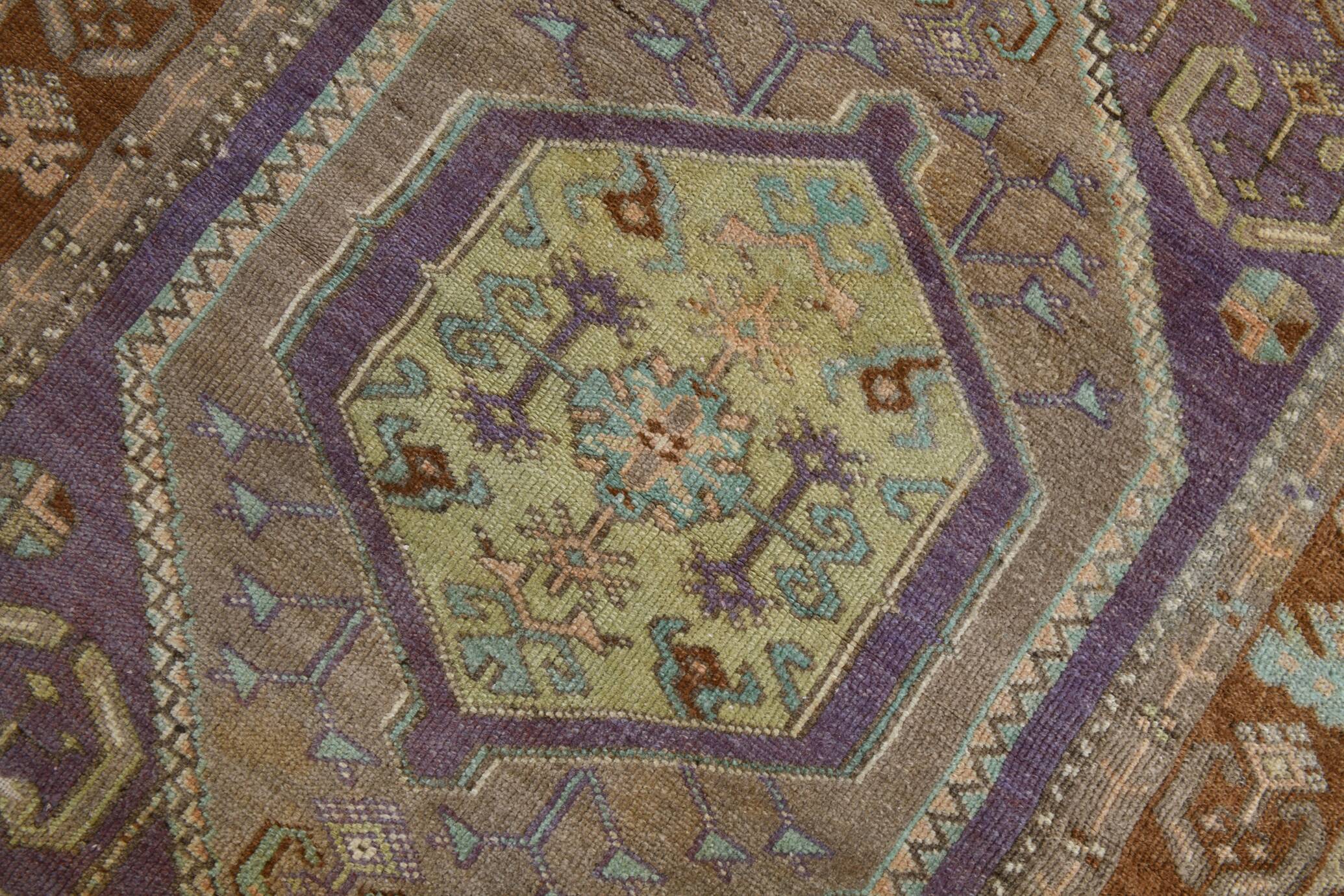 4x6 Vintage Oushak Carpet, Turkish Rug, 107x172Cm