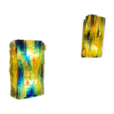 Pair of model glass wall lamps Chartres by Van Oyen for Raak
