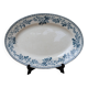 Old oval ironstone serving dish from Debray, Guadeloupe service