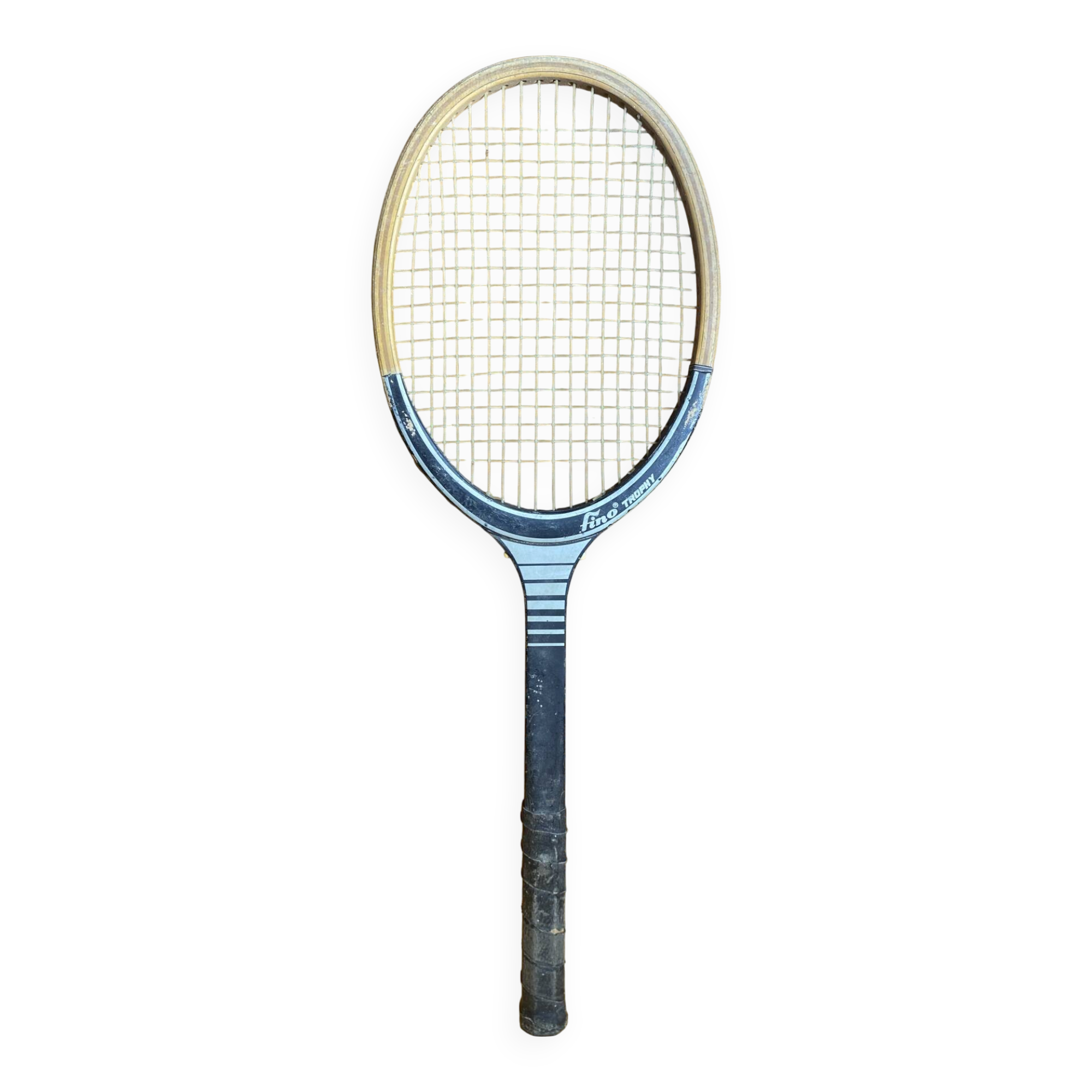 Vintage Wooden Tennis Racket FINO Trophy Sport #E212