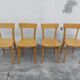 Série de 4 chaises de bistrot année 50