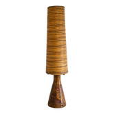 Large Accolay potter floor lamp in ceramic and resin circa 1960