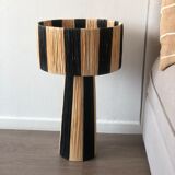 Lamppost in Raphia fine black natural style