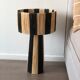 Lamppost in Raphia fine black natural style