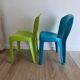 Stackable chair pair designed by Gabriele Pezzini – Evolutif model