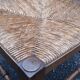 Chaise d'angle bois tourné assise paille
