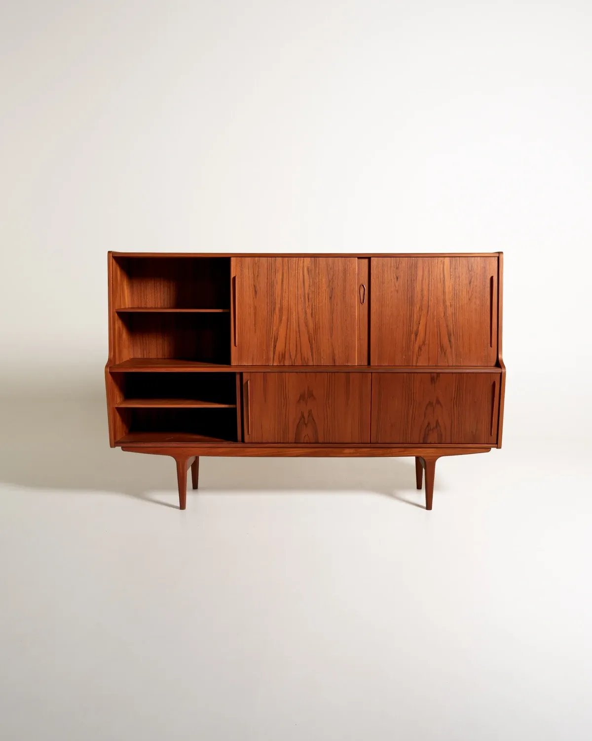 Danish Teak Highboard, 1960s