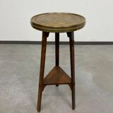 Side table in Jugendstil with a brass top by Joseph Maria Olbrich