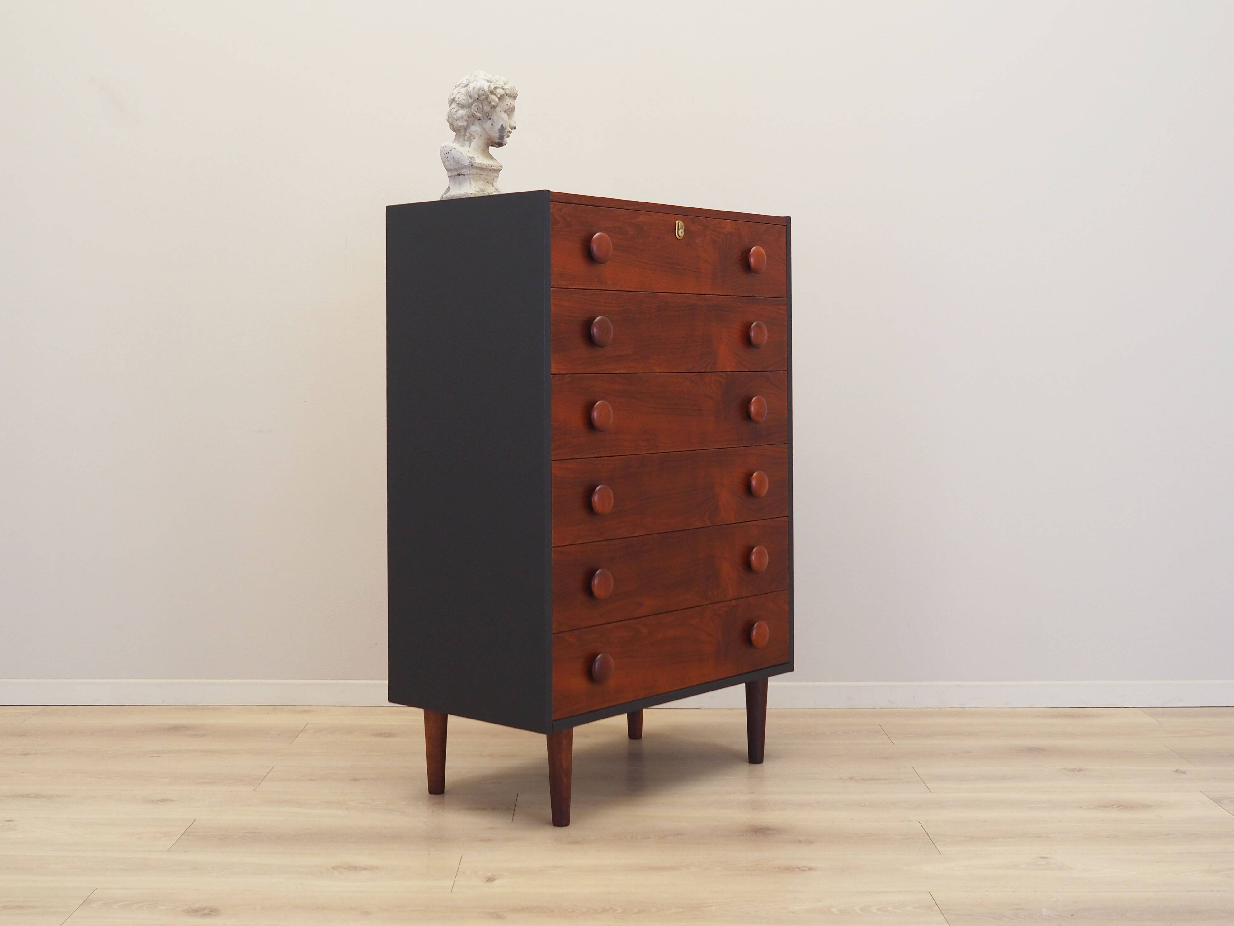 Teak chest of drawers, Danish design, 1970s, production: Denmark