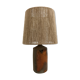 Vintage stoneware lamp and jute rope