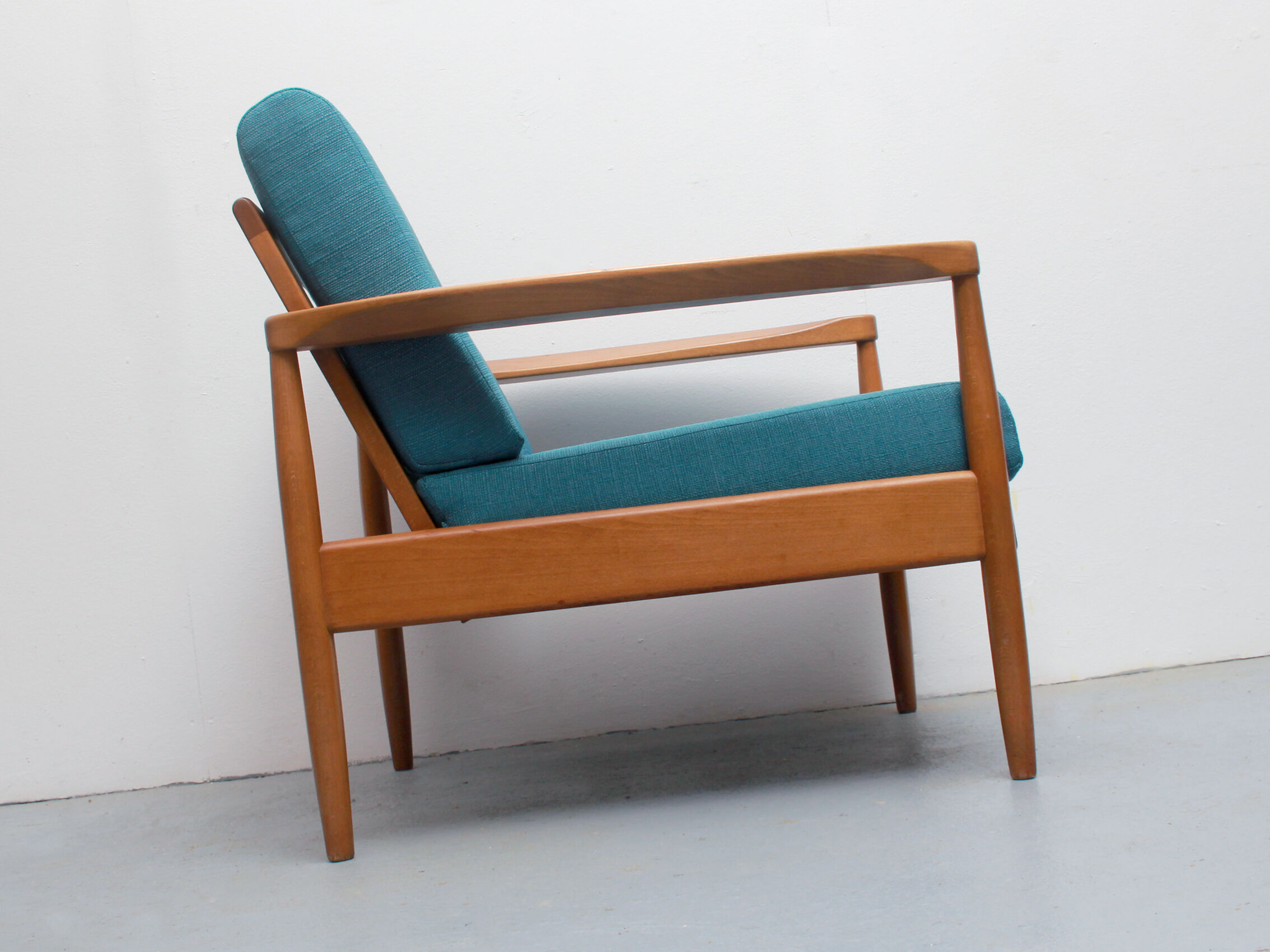 1960s armchair in petrol