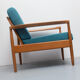 1960s armchair in petrol