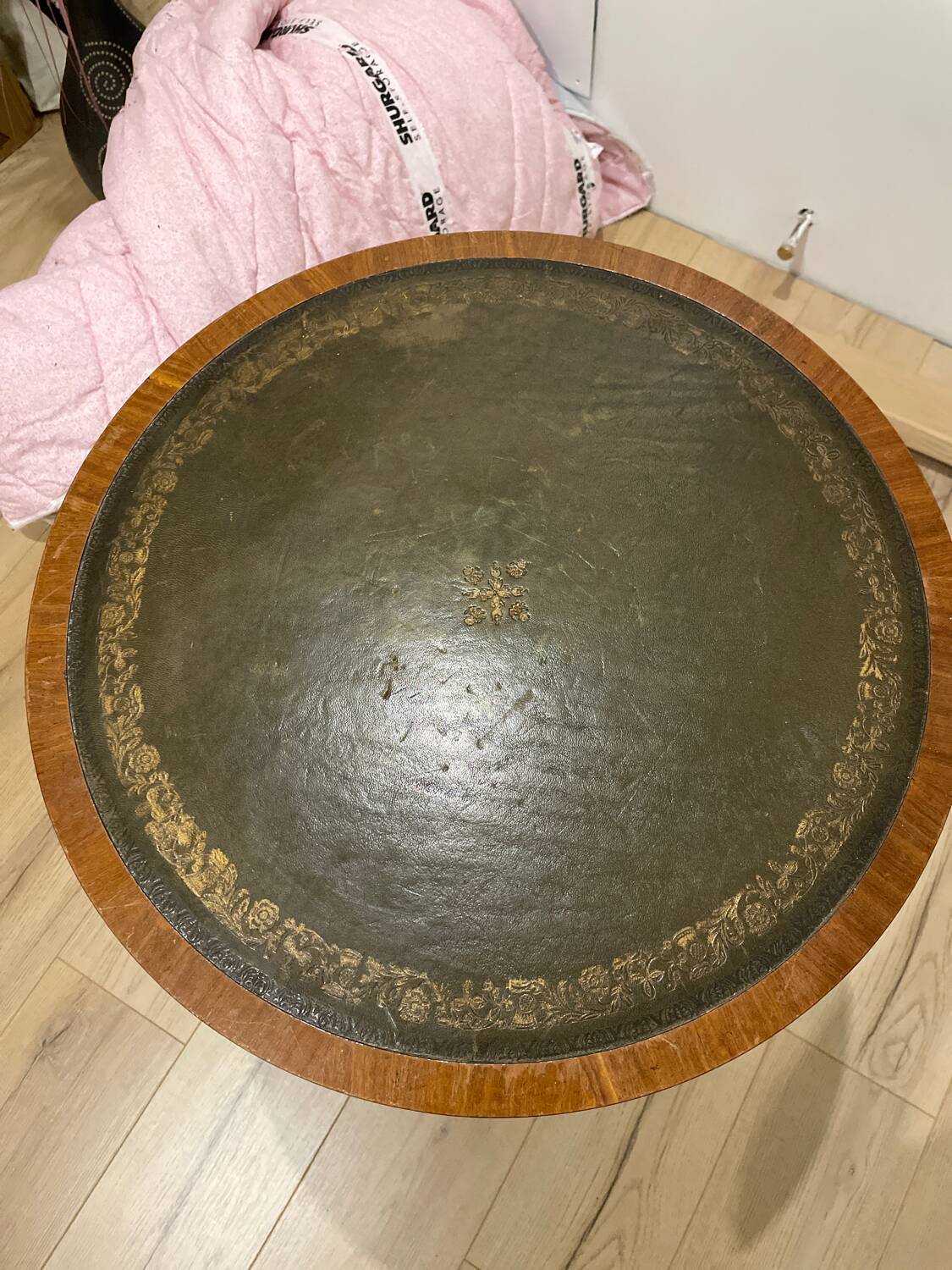 Swivel English bookcase