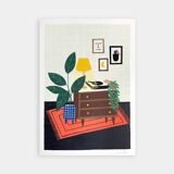 Le salon - illustration a4