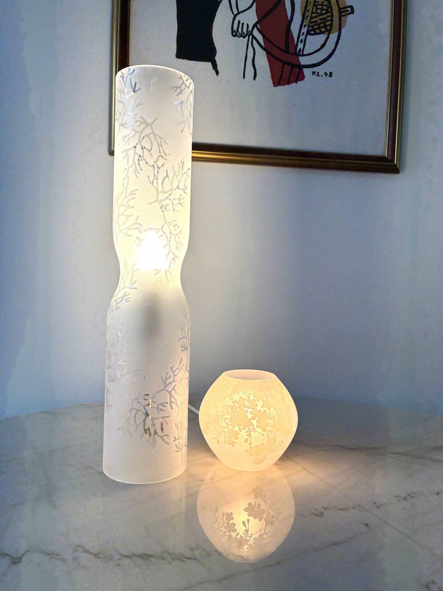 Paire lampes IKEA Knubbig  1990 par Michiko Nakata