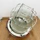 Red industrial cast iron cage pendant light, 1960s