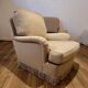 Vintage beige armchairs with fringes