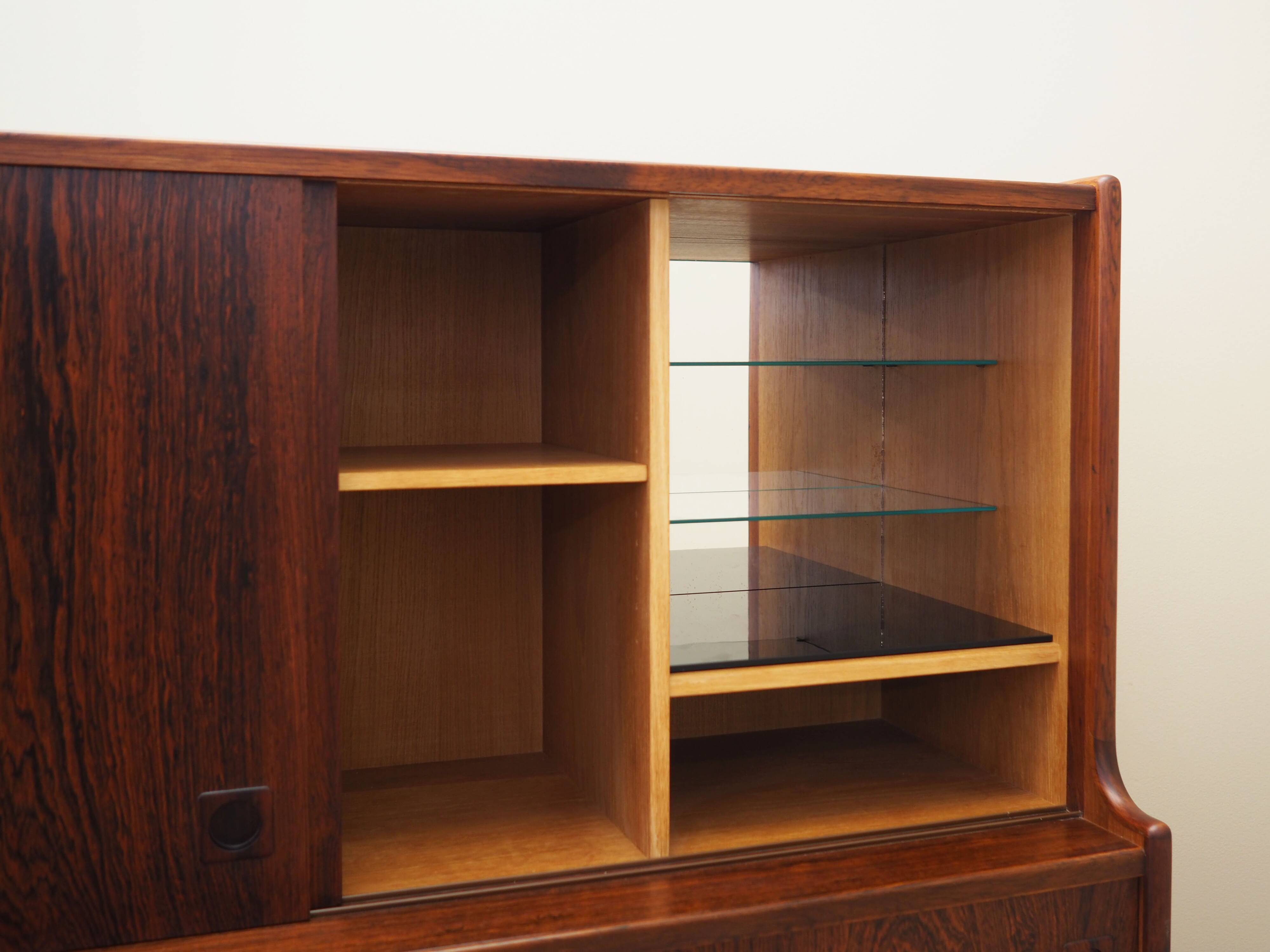 Rosewood highboard, Danish design, 1960s, designer: Johannes Andersen, manu