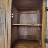 Solid wood and vintage marble