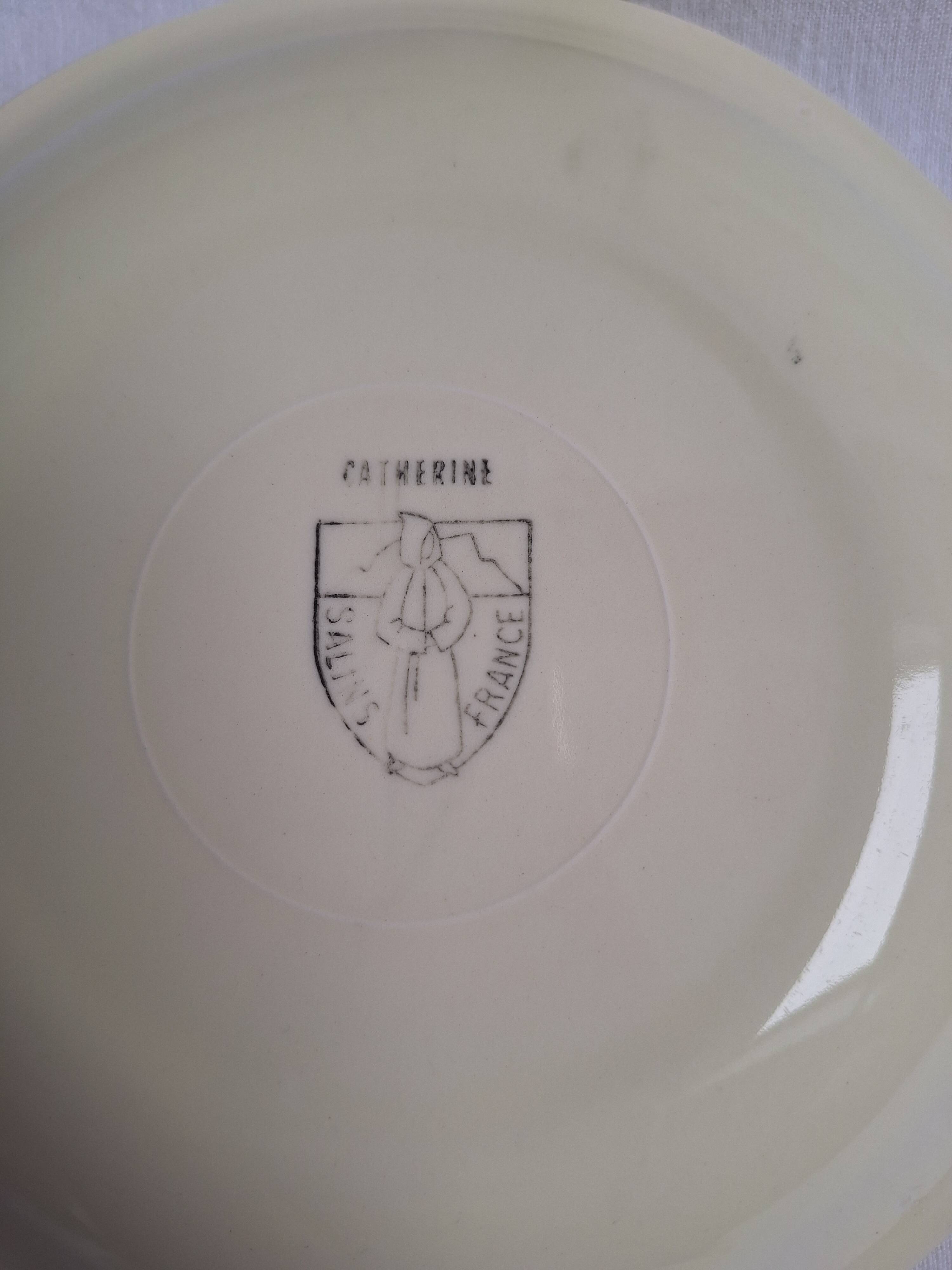Vintage Salins deep plates