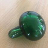 Green glass standing apothecary bottle