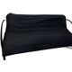 Black painted metal sofa bed, Industrial style