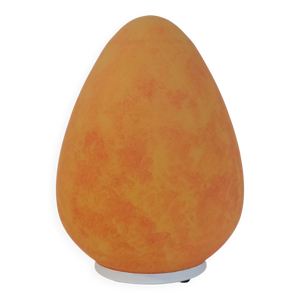lampe oeuf verre opalin - 1970s