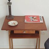 50s console table with compass feet