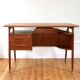 Small Scandinavian teak desk by Gunnar Nielsen for Tibergaard 1960