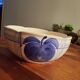 Vintage white and blue ceramic dinnerware set