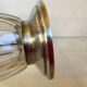 Silver-plated metal sugar bowl shaker Art Deco