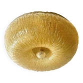 Plafonnier en verre de Murano Graniglia Budino en ambre vénitien par Simoeng