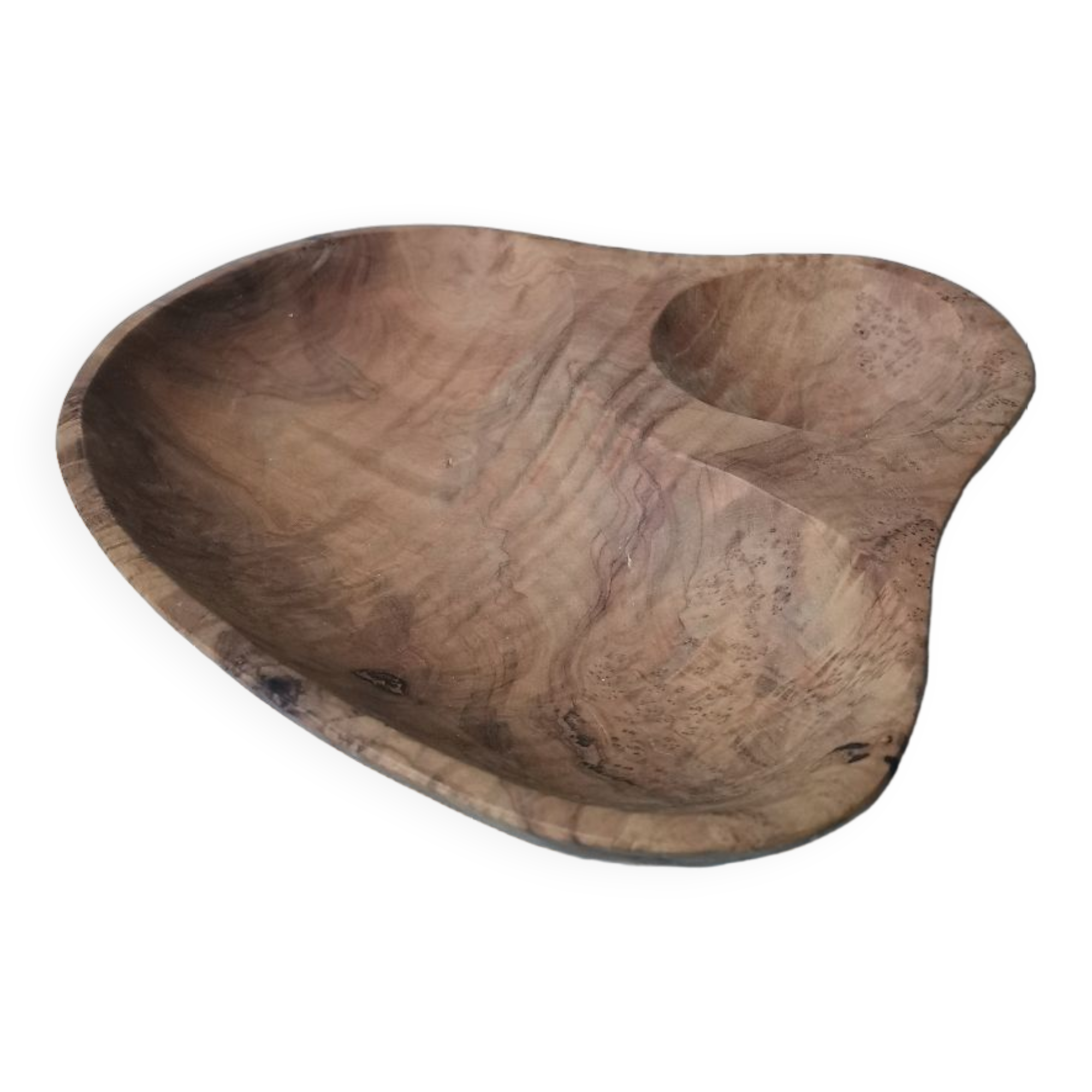 Fruit cut solid wood olive tree artisanal rustic vintage