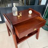 Vintage solid wood bedside table