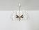 Brass and Walnut Chandelier by Rupert Nikoll