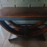 Art deco walnut console