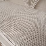 Bibliothèque en rotin laqué blanc