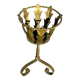 Porte fleur en fer forgée des années 50