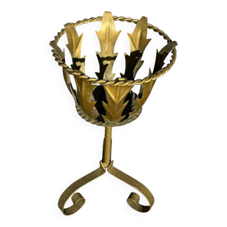 Wrought iron flower holder from the 50s