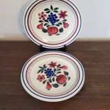 Lot of 3 vintage K & G Lunéville plates