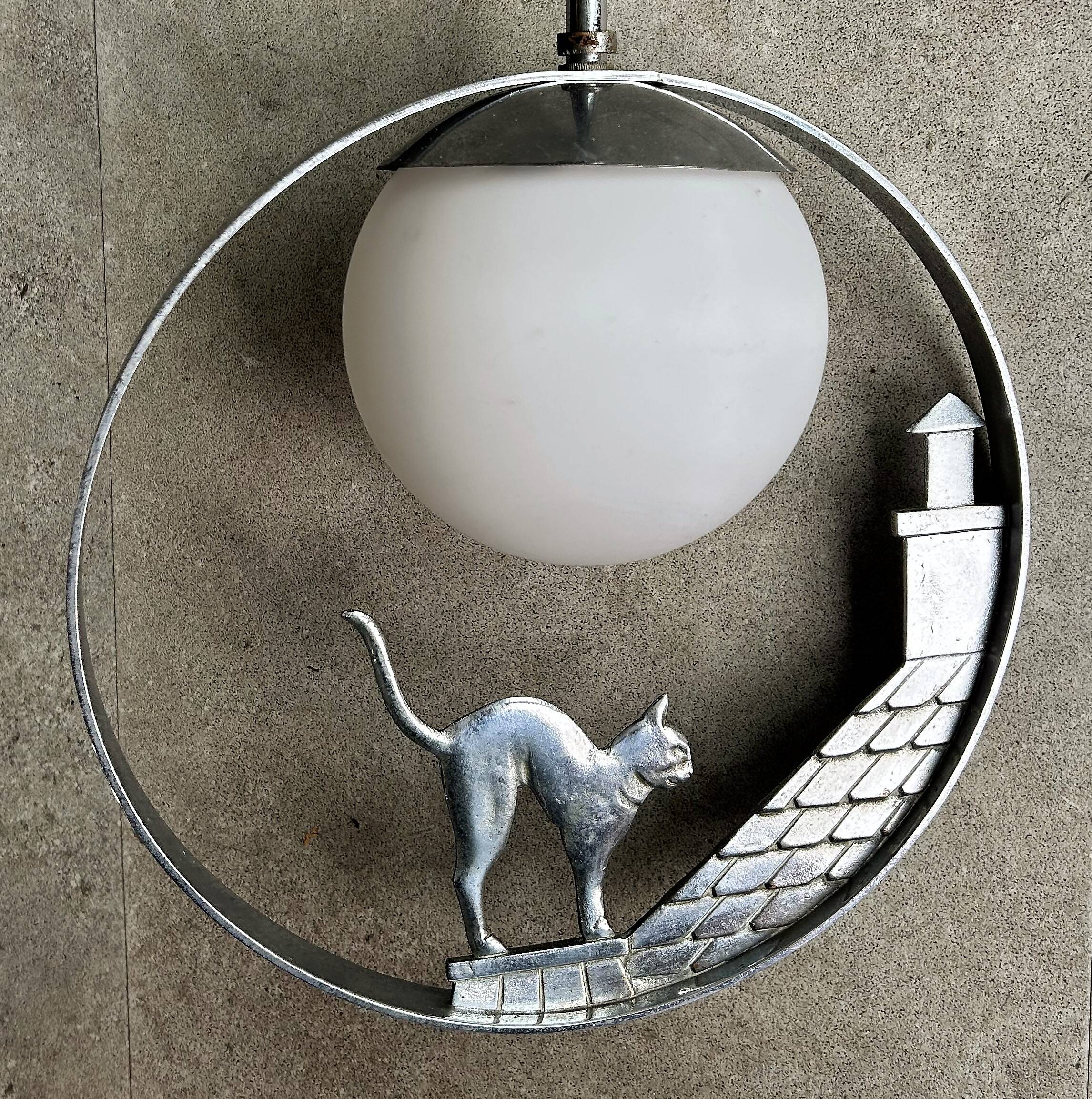 Ceiling chandelier year 50 - Moonlight cat