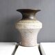 Brutalist ceramic vase in Scandinavian modernist style from the mid-century by Thomas Hellström for Nittsjö, Sweden.