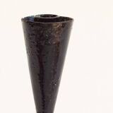 Tripod candle holder in black enamelled wrought iron, 1960s