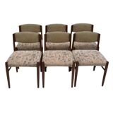 Set of 6 chairs manufactured by Glostrup Mobelfabrik in Denmark in the 1960s