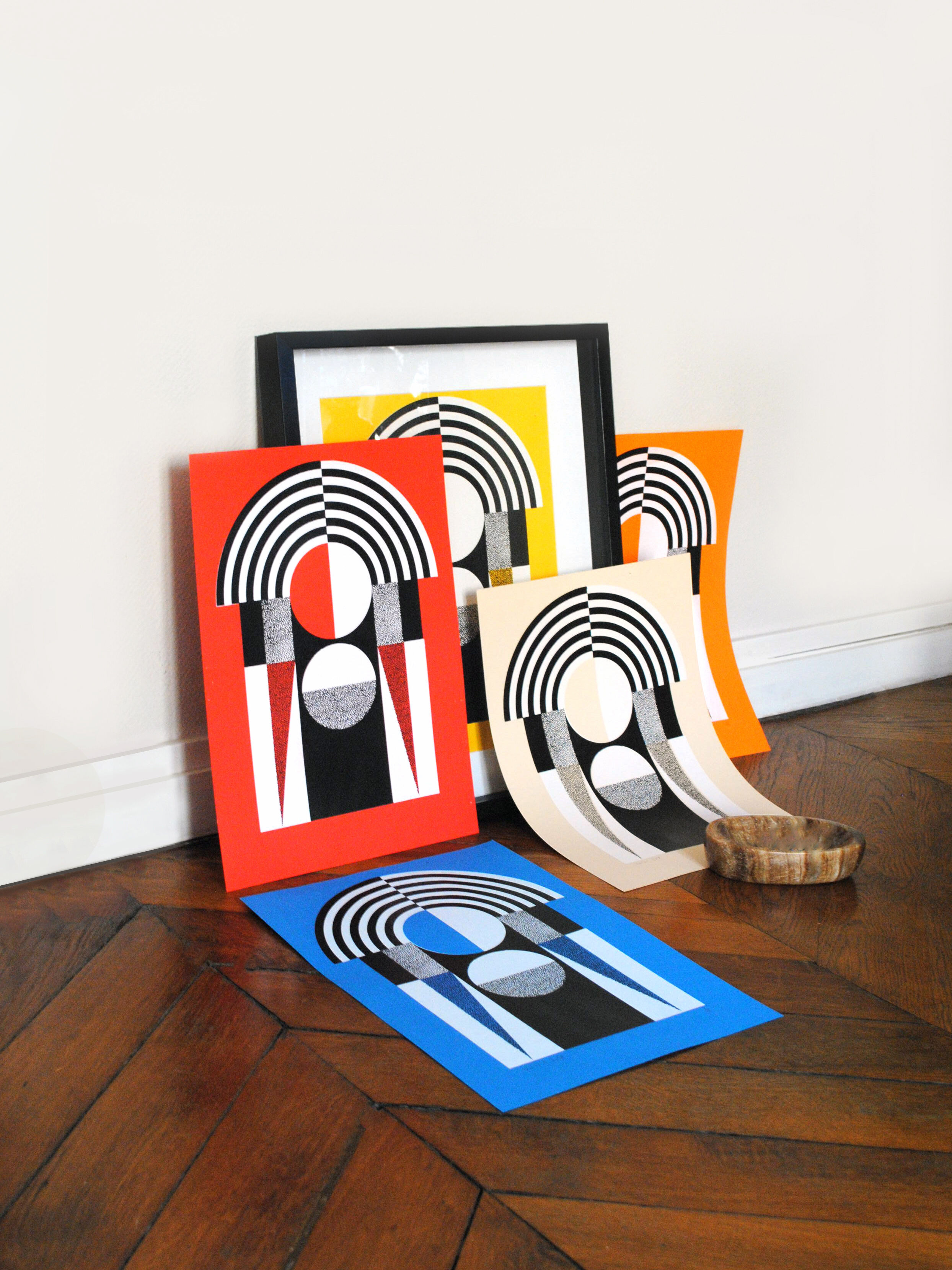 Memphis Rouge poster Artisanal silkscreen prints Limited edition