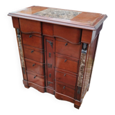 Commode semainier ancien plateau marbre style louis xvi