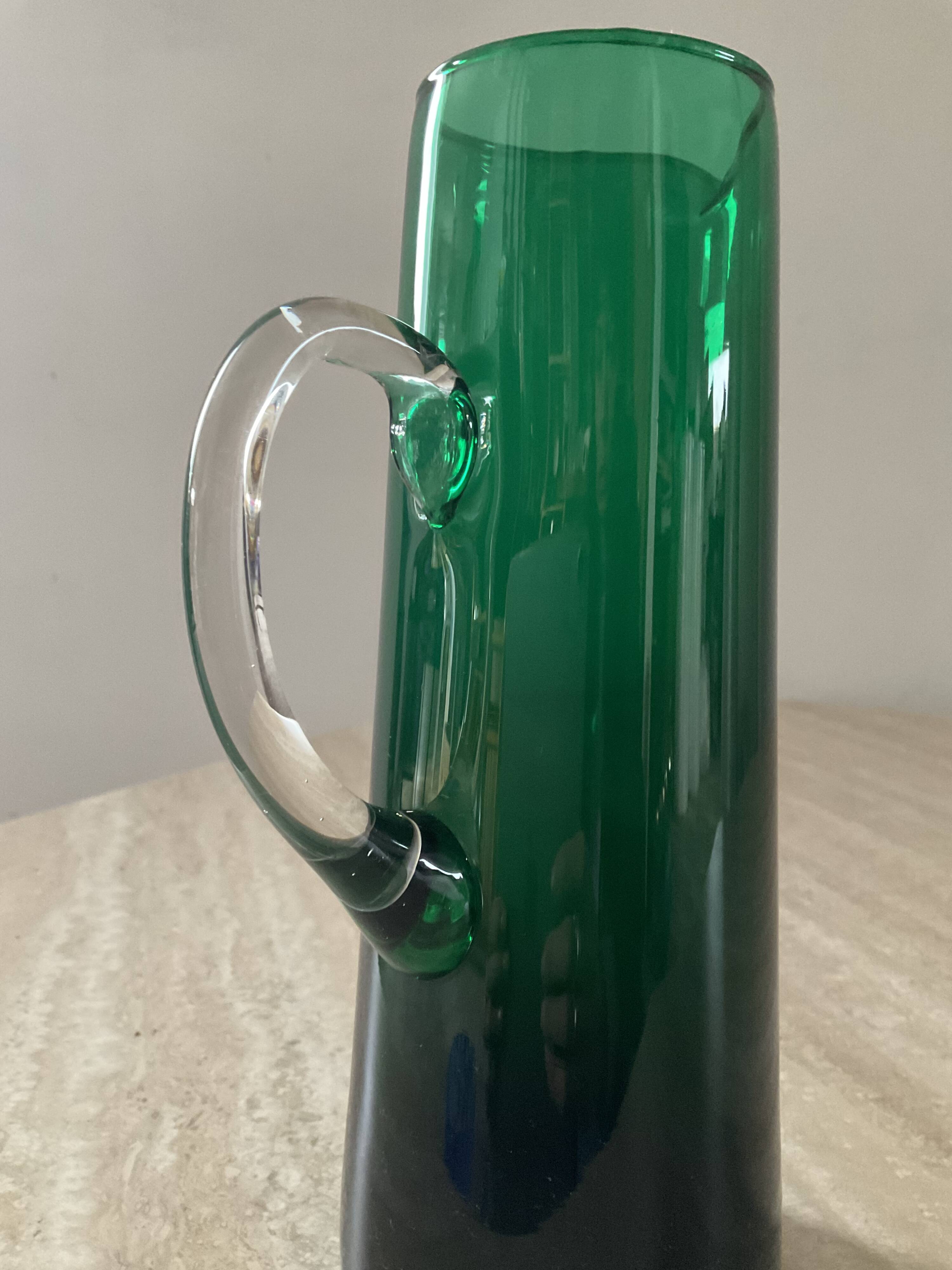 Vintage glass paste pitcher