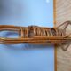Rattan folding pot holder shelf