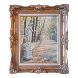 Old vintage painting signed Dimitri MIKHAÏKOV gilded frame